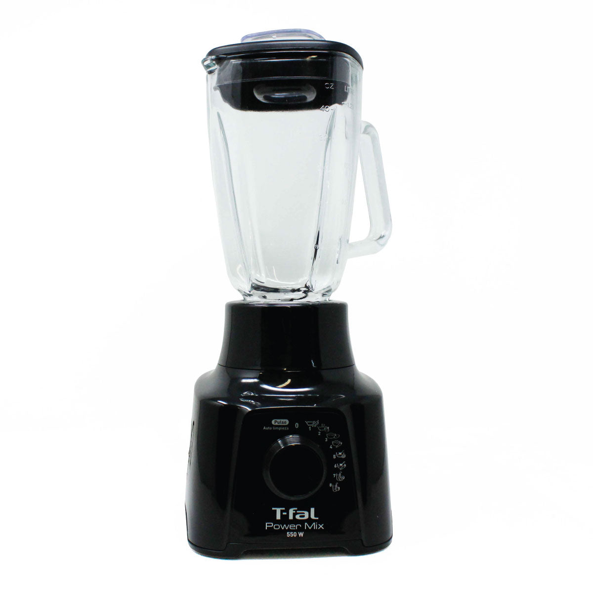 Licuadora 8 Velocidades Vaso de Vidrio 1.25 L Power Mix Negro T-fal LN2898MX (Paquete con 3 Piezas)