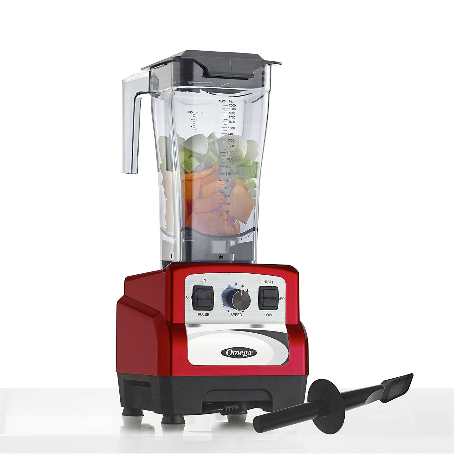 Licuadora 10 Velocidades 3 Hp Vaso Tritan Profesional Omega OM6560