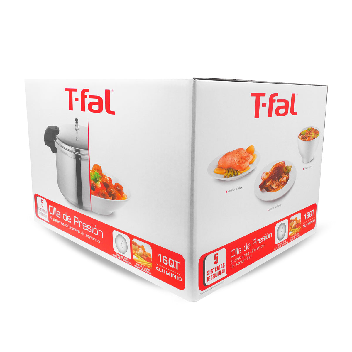 Olla Express de Presión 16 Qt (15 L) Secure Aluminio T-fal YL307LA10