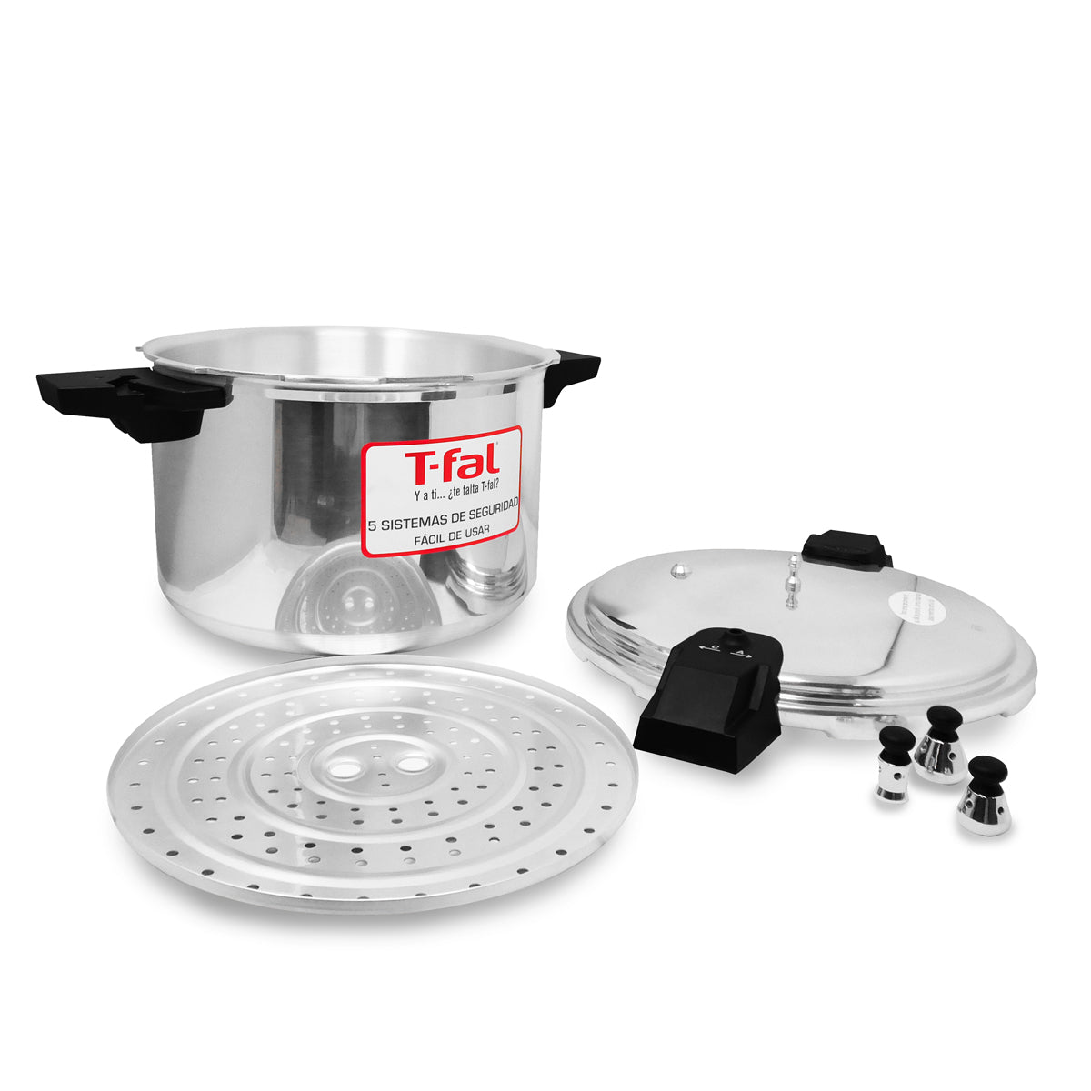 Olla Express de Presión 16 Qt (15 L) Secure Aluminio T-fal YL307LA10