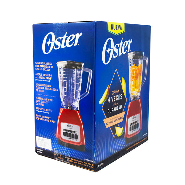 Licuadora 2 Velocidades + 2 Pulsos Vaso de Plastico Rojo Oster BLSTKAP-RPB-013 (2110248)
