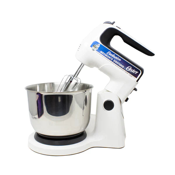 Batidora de Mano y Pedestal 6 Velocidades Tazón de Acero Inoxidable Blanca Oster FPSTHS3612