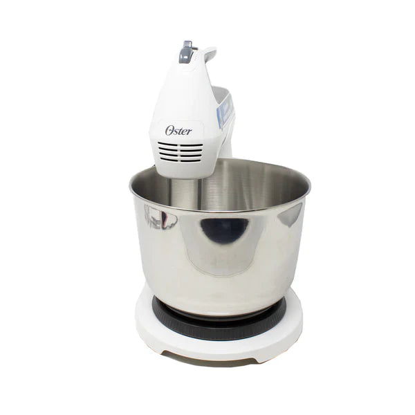 Batidora de Mano y Pedestal 6 Velocidades Tazón de Acero Inoxidable Blanca Oster FPSTHS3612