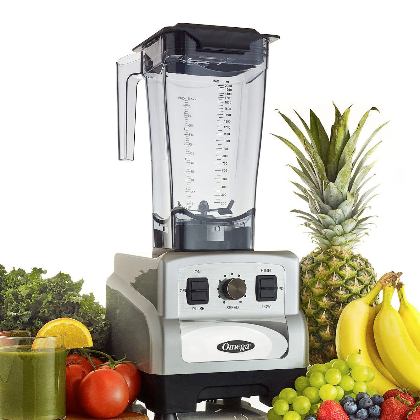 Licuadora 10 Velocidades 3 Hp Vaso Tritan Profesional Omega OM6560