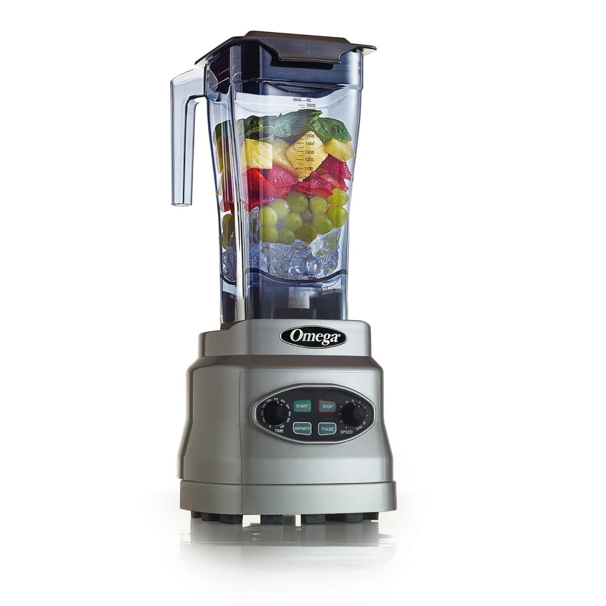 Licuadora 10 Velocidades 3 Hp con Temporizador Vaso Tritan Profesional Omega OM7560F