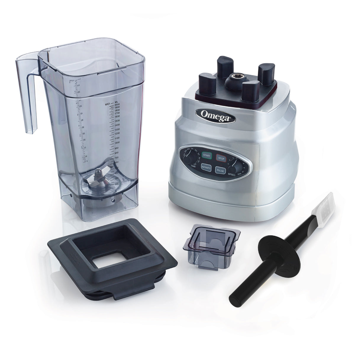 Licuadora 10 Velocidades 3 Hp con Temporizador Vaso Tritan Profesional Omega OM7560F