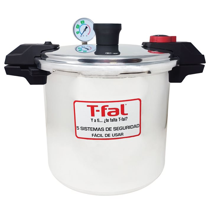 Olla Express de Presión 22 Qt (20.8 L) Secure Aluminio T-fal P3105231
