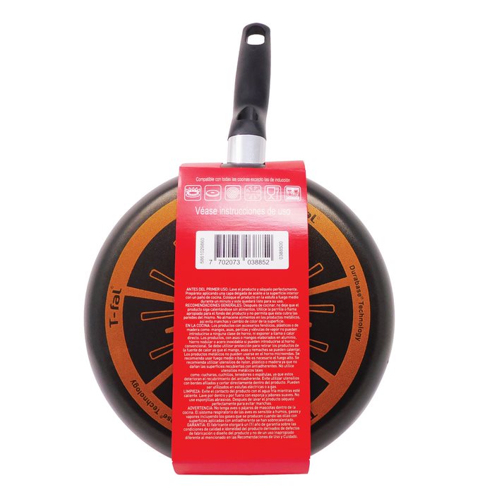 Sartén 26 Cm con Antiadherente Easy Plus Vital Negro T-fal 0388600