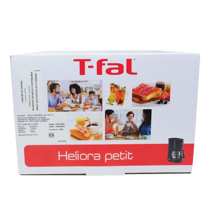 Cafetera de Goteo 4 Tazas Heliora Petit T-fal CM3218MX
