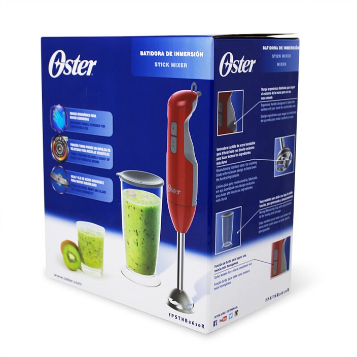 Batidora de Inmersión 2 Velocidades Roja Oster FPSTHB2610R-013