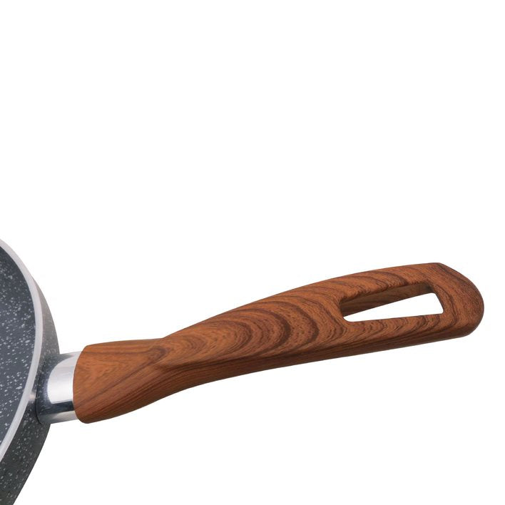 Sartén 24 cm Antiadherente Stone 360° Mango Tipo Madera Lamex 6645-3