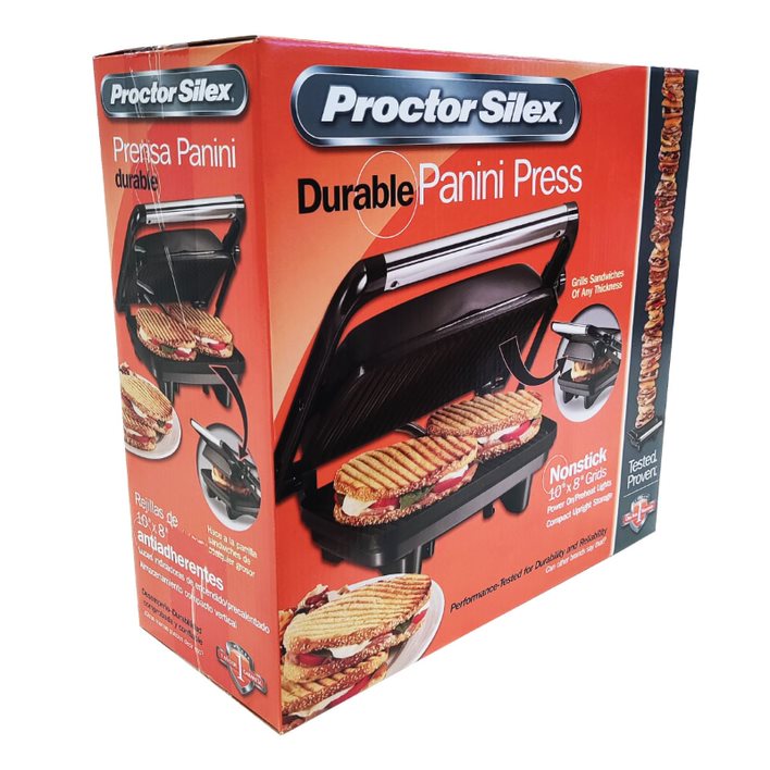 Paninera Parrilla para Paninis Press Negro Proctor Silex 25461
