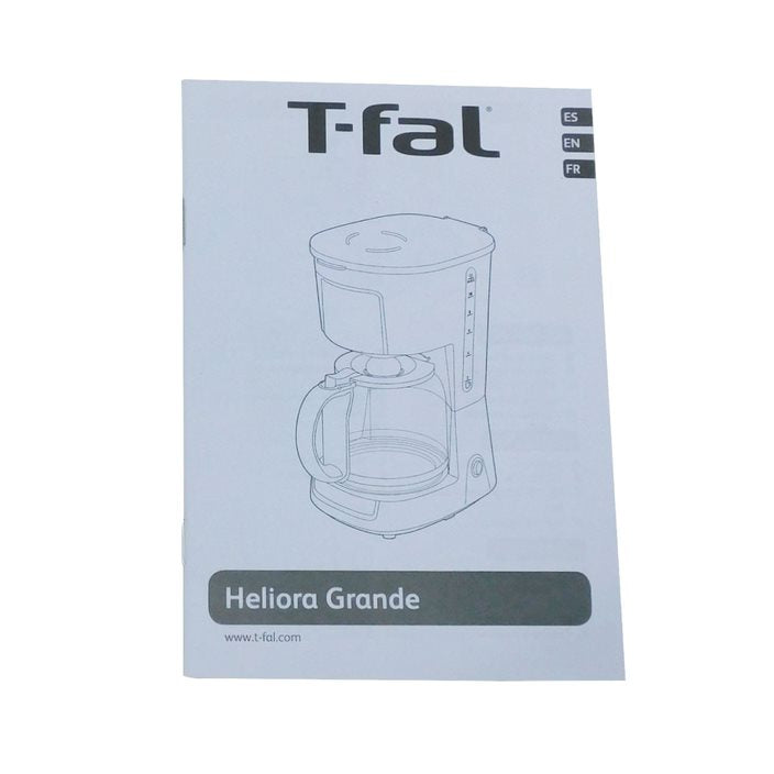 Cafetera de Goteo 12 Tazas Heliora Grande T-fal CM1408MX