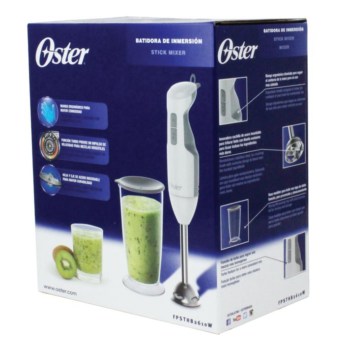 Batidora de Inmersión 2 Velocidades Blanca Oster FPSTHB2610W-013