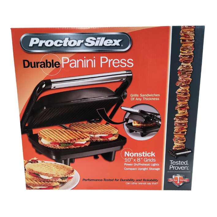 Paninera Parrilla para Paninis Press Negro Proctor Silex 25461