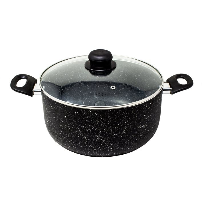 Batería de Cocina 16 Piezas Black Stone 360° Negro Lamex 6781-8