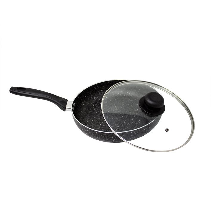 Batería de Cocina 16 Piezas Black Stone 360° Negro Lamex 6781-8