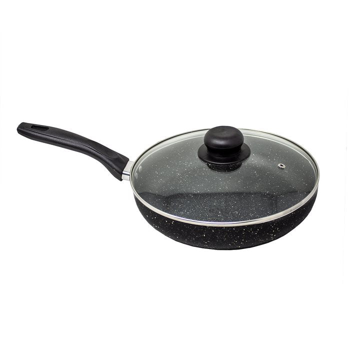 Batería de Cocina 16 Piezas Black Stone 360° Negro Lamex 6781-8
