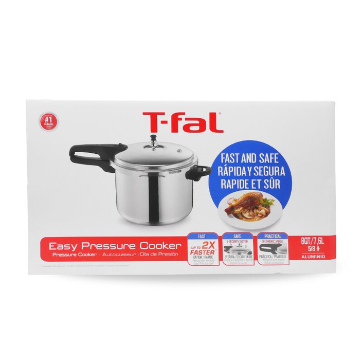 Olla Express de Presión 8 QT (7.6 L) Aluminio T-Fal 92180PC