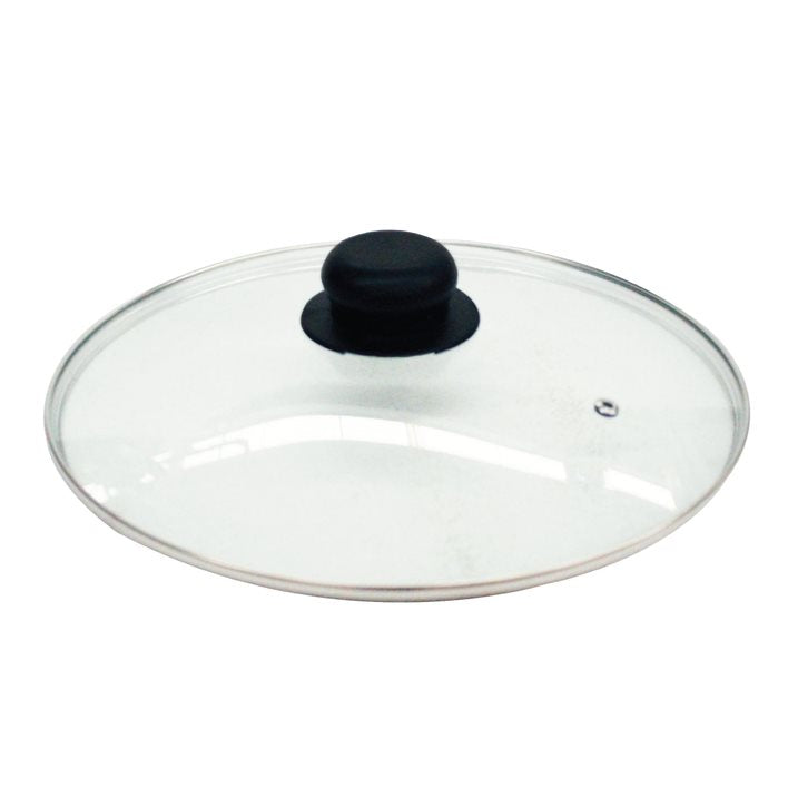 Cacerola 28 Cm Con Tapa de Vidrio Antiadherente Roja Lamex 6672-9