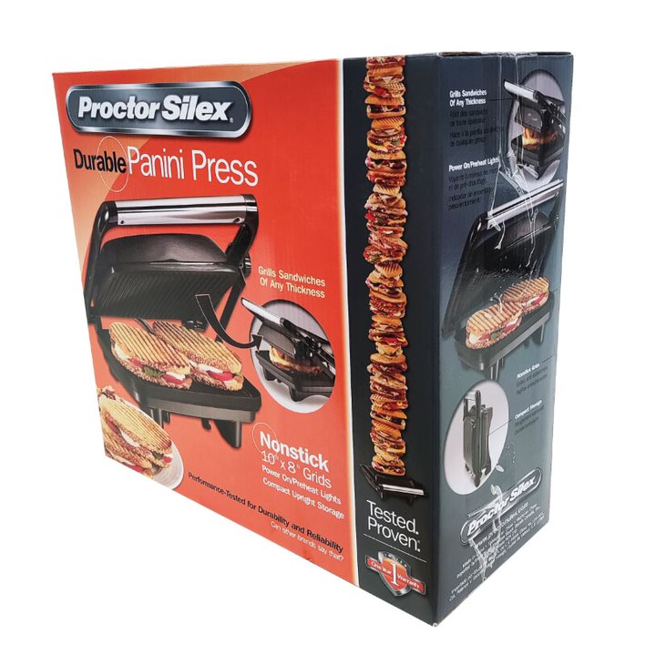 Paninera Parrilla para Paninis Press Negro Proctor Silex 25461