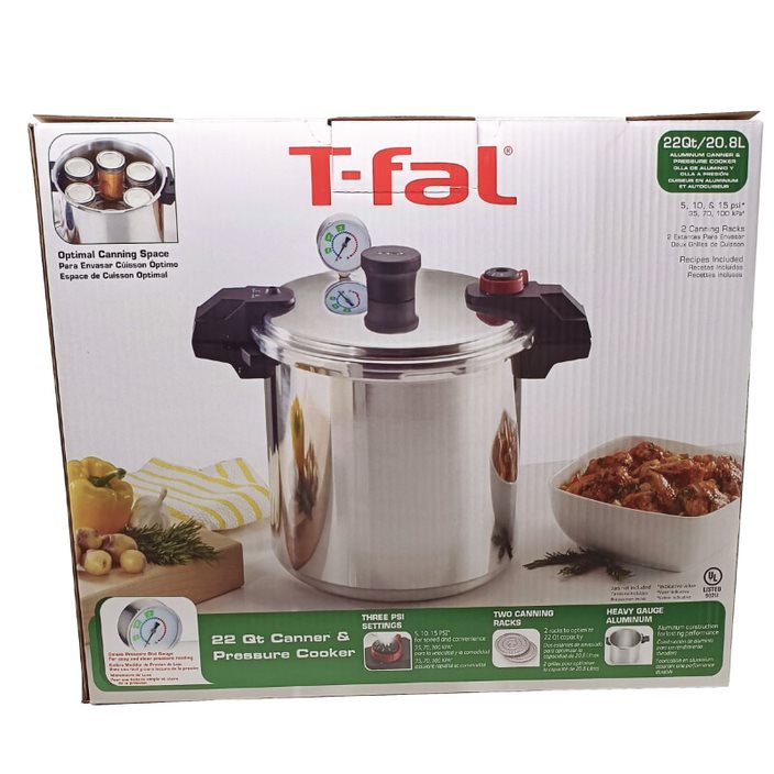 Olla Express de Presión 22 Qt (20.8 L) Secure Aluminio T-fal P3105231
