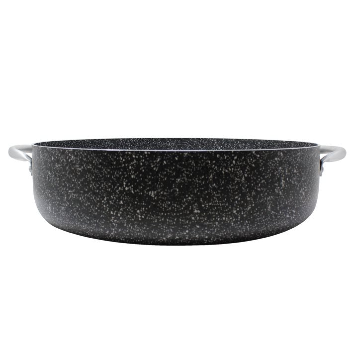 Arrocera 40 cm Antiadherente Stone 360° con Tapa de Vidrio Lamex 6748-1