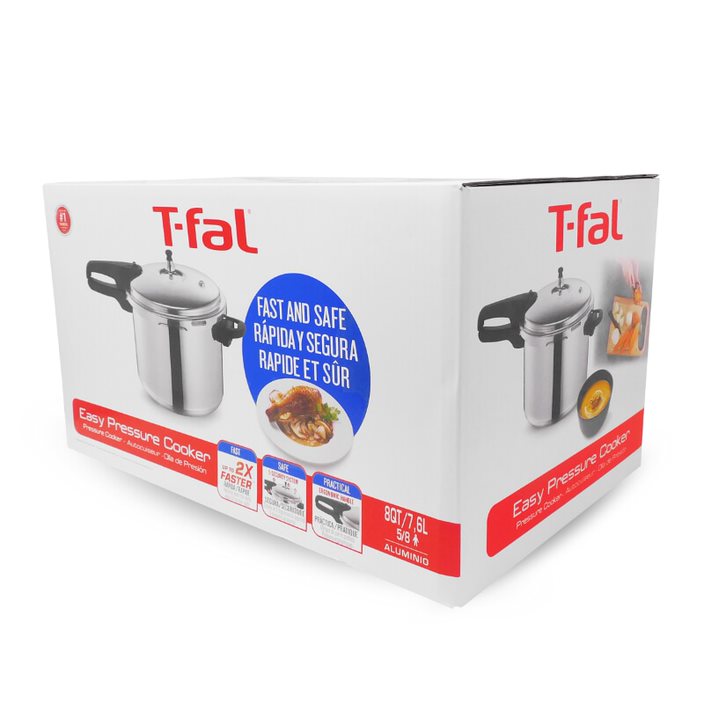 Olla Express de Presión 8 QT (7.6 L) Aluminio T-Fal 92180PC