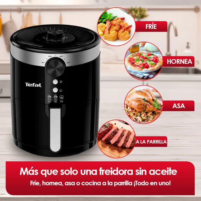 Freidora de Aire 3.5 L Easy Fry Negra T-Fal EY1208MX