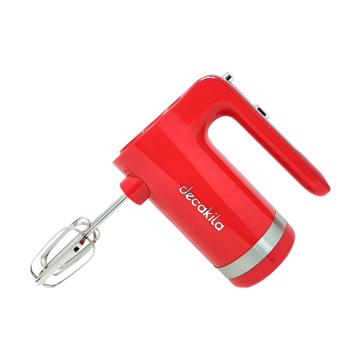 Batidora de Mano 7 Velocidades con Accesorios Inalámbrica Roja Decakila KMMX006R