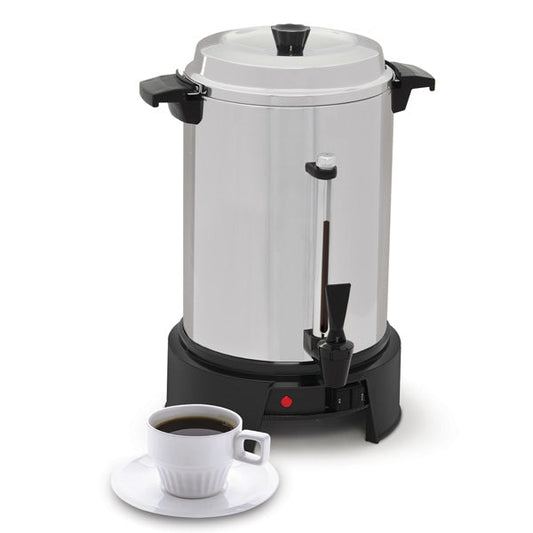 Cafetera Percoladora de 55 Tazas Comercial en Aluminio Pulido West Bend 13500