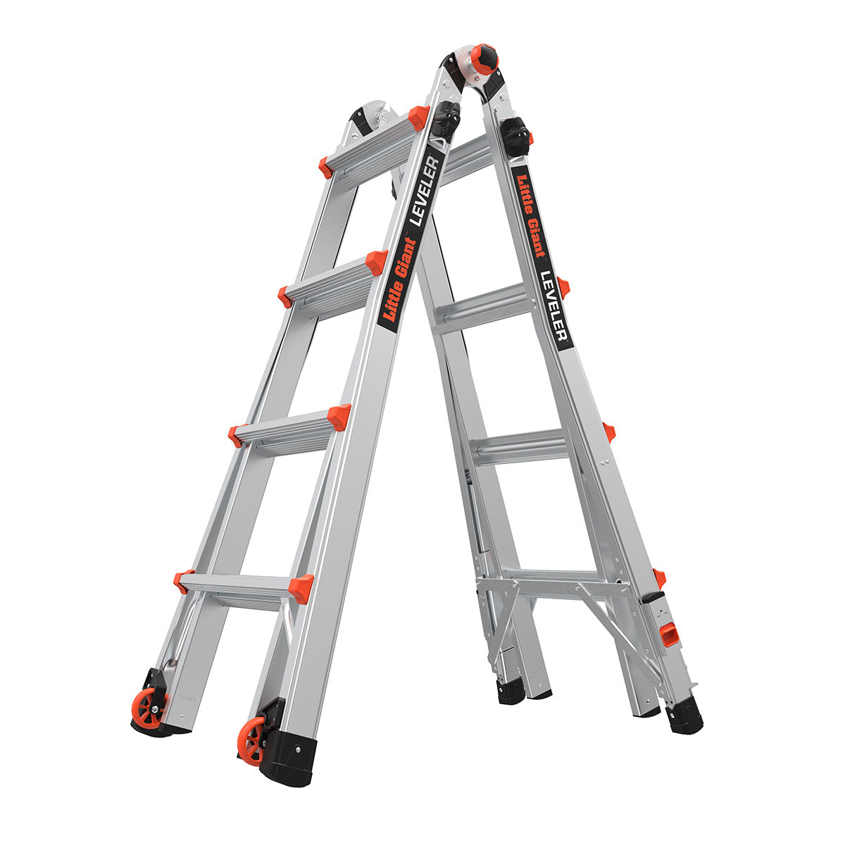 Escalera De Aluminio 17' (5.18 m) Tipo I A con Niveladores Leveler Little Giant 16517
