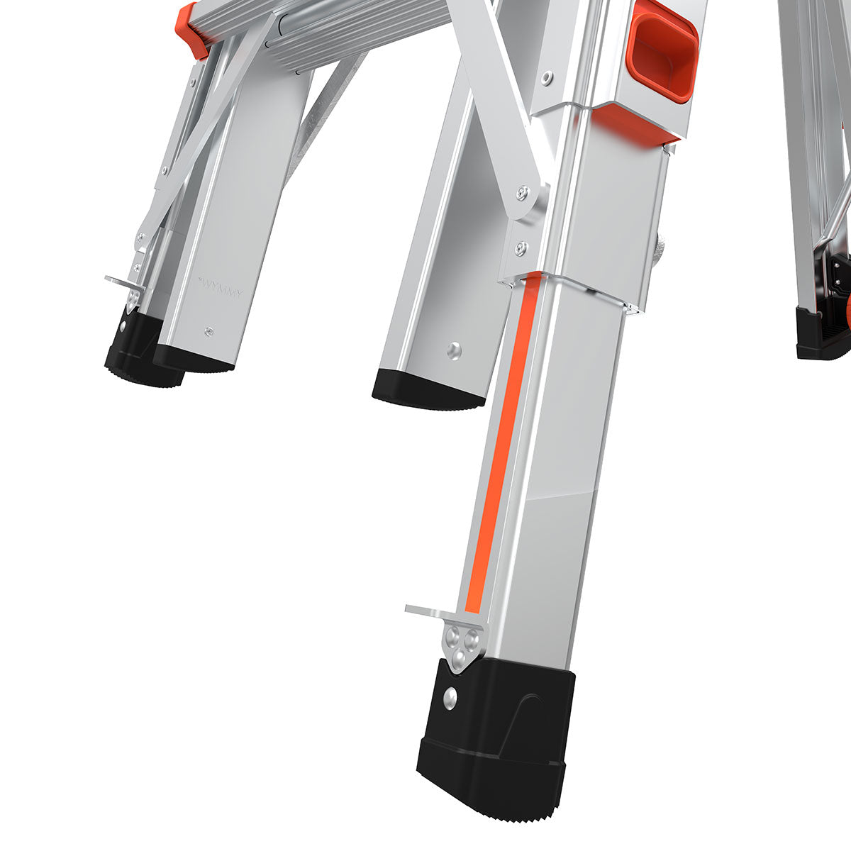 Escalera De Aluminio 17' (5.18 m) Tipo I A con Niveladores Leveler Little Giant 16517