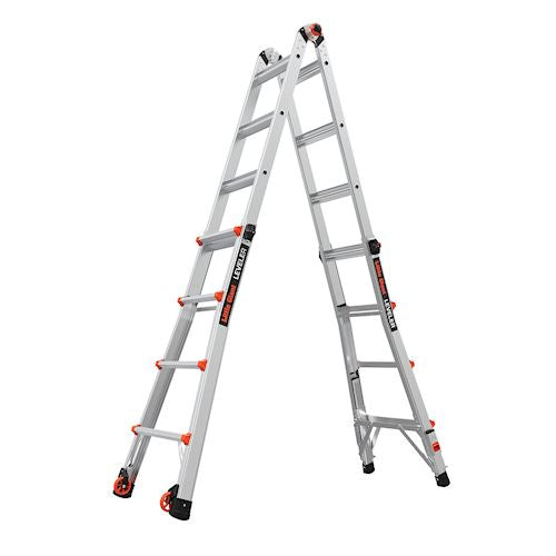 Escalera De Aluminio 17' (5.18 m) Tipo I A con Niveladores Leveler Little Giant 16517