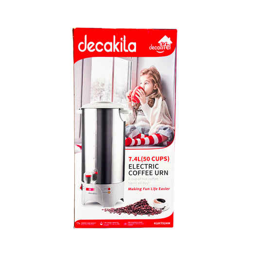 Cafetera Percoladora de Acero Inoxidable 50 Tazas KUKT024M (Caja de 4 Piezas)