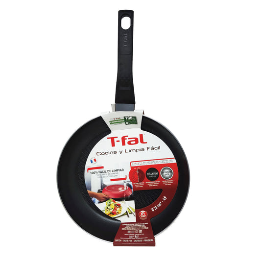 Sartén 26 cm Antiadherente Cocina y Limpia Fácil Rojo T-Fal B5620582