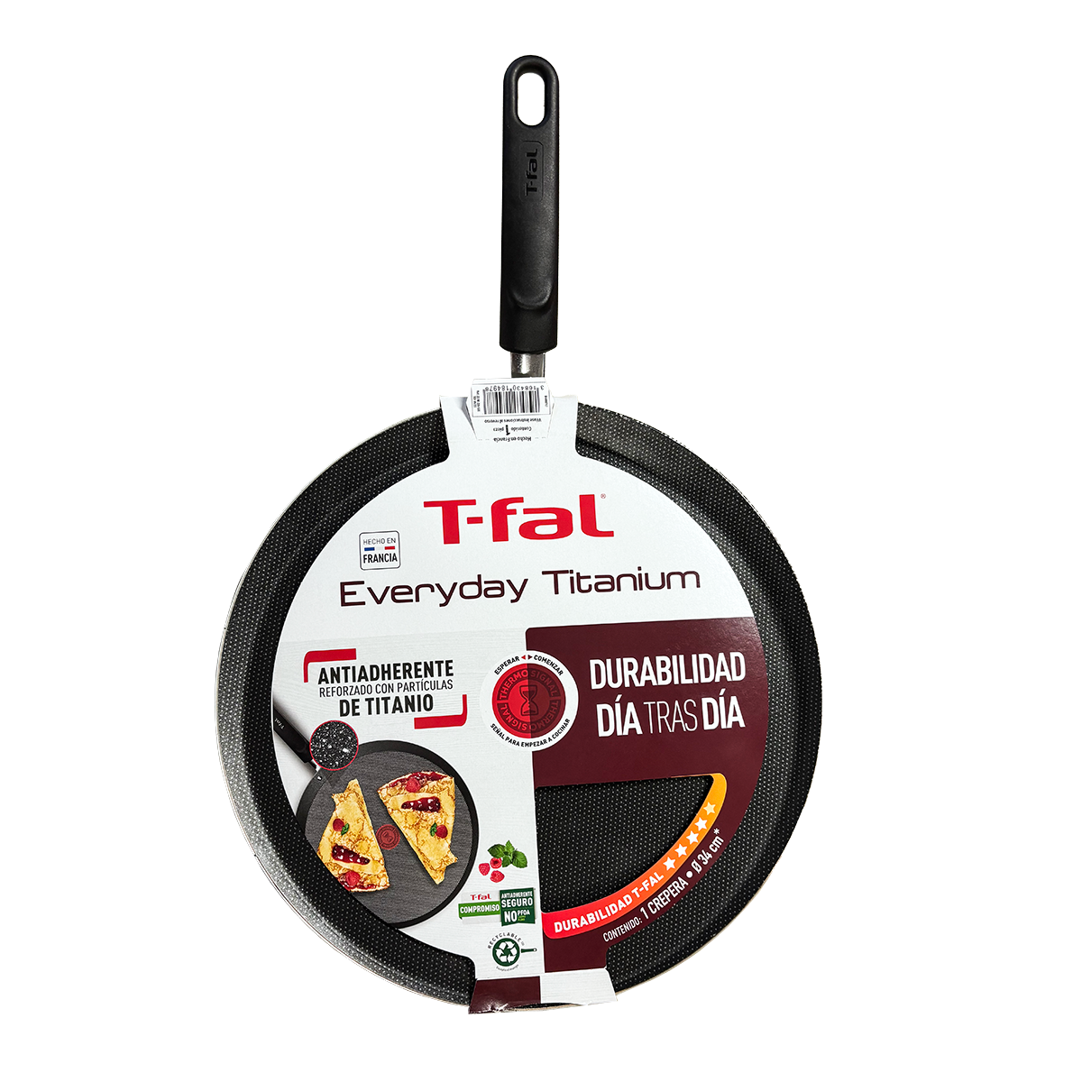 Crepera de 34 cm con Antiadherente Everyday Titanium T-Fal B4489782