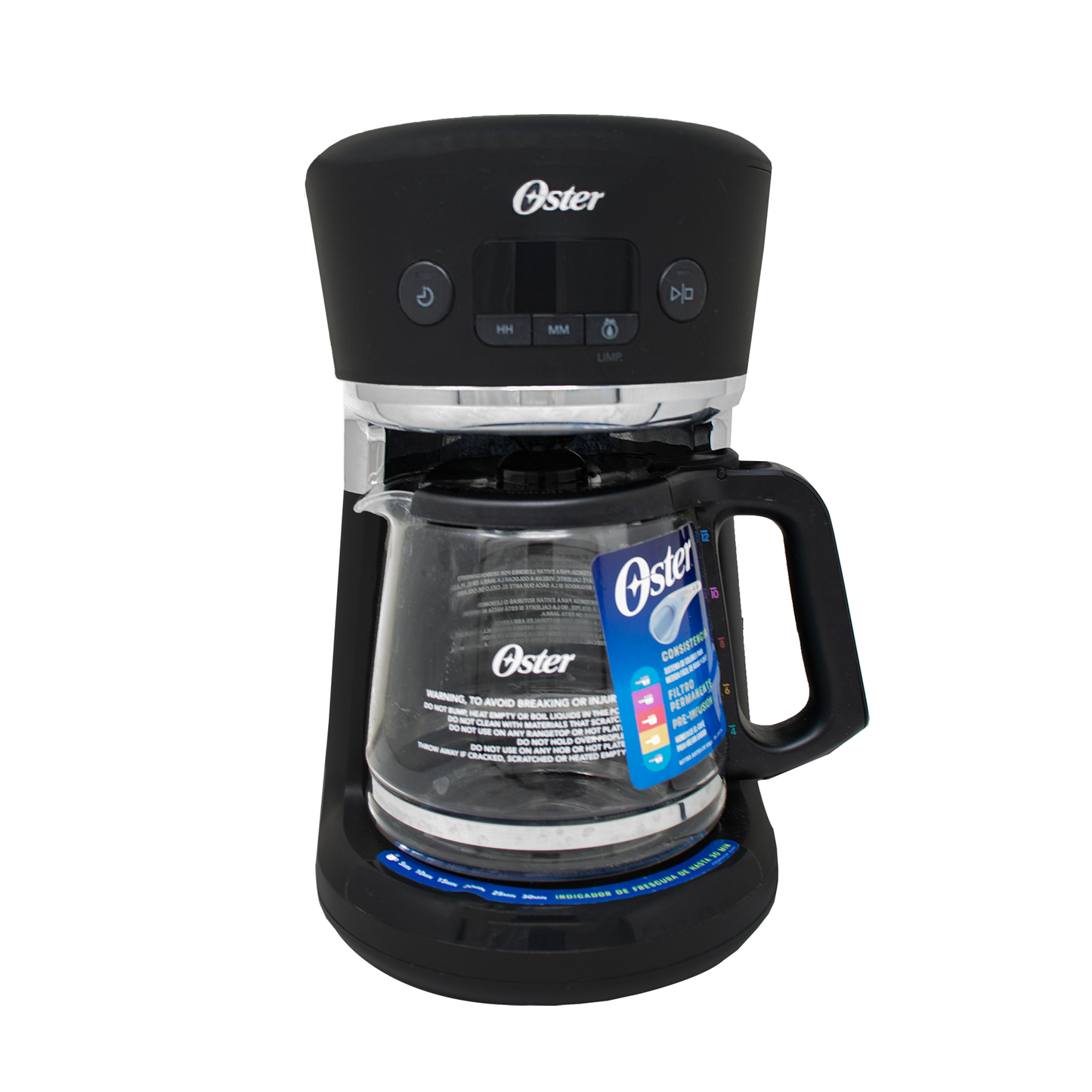 Cafetera Programable 12 Tazas con Sistema de Medida en Color Oster BVSTRF100-013 (2083222)