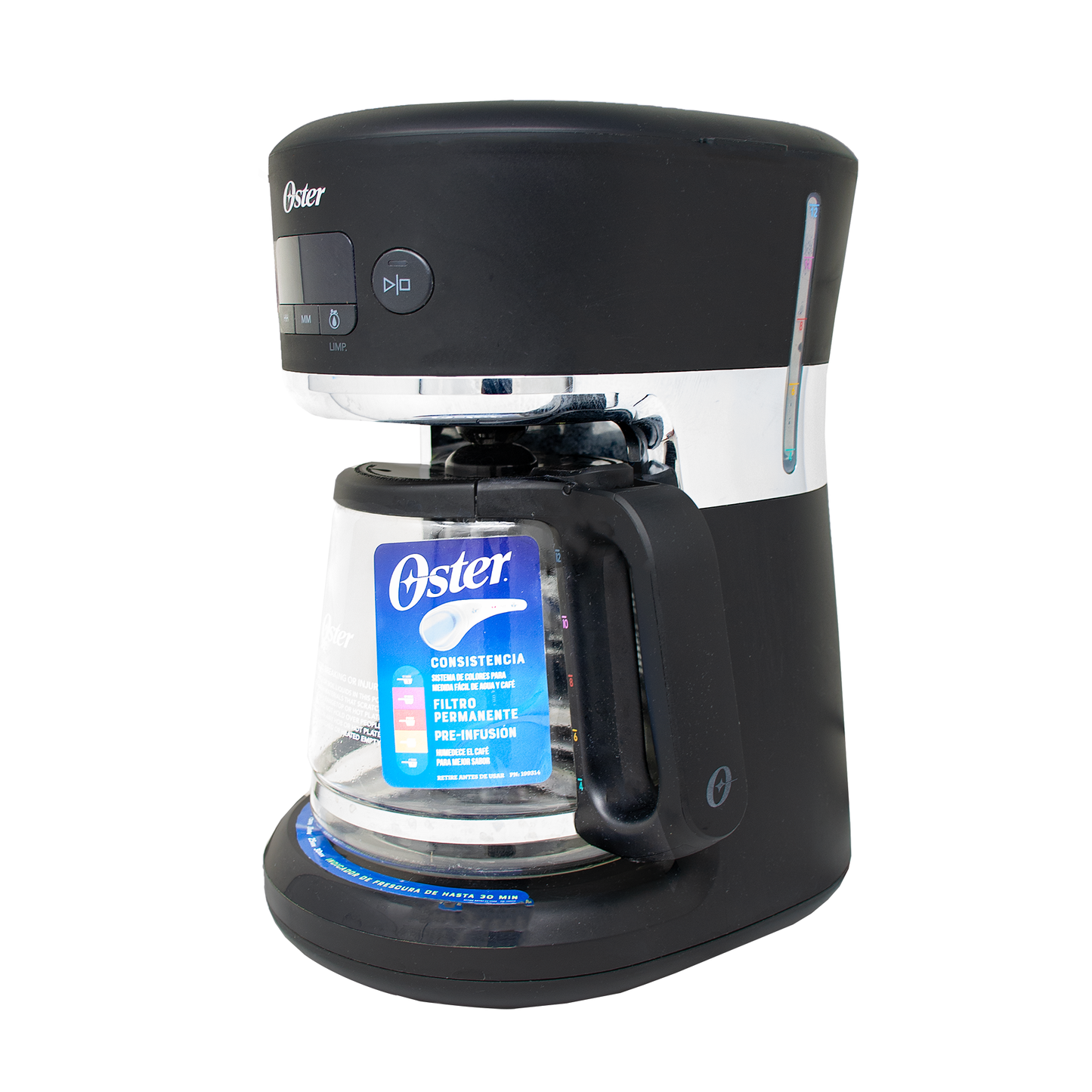 Cafetera Programable 12 Tazas con Sistema de Medida en Color Oster BVSTRF100-013 (2083222)