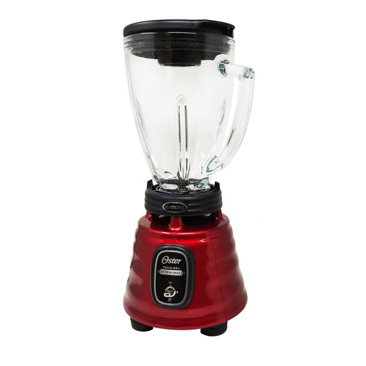 Licuadora Clásica Reversible 1 Velocidad + Pulso Vaso de Vidrio Rojo Oster BLSTBESTR (2114090)