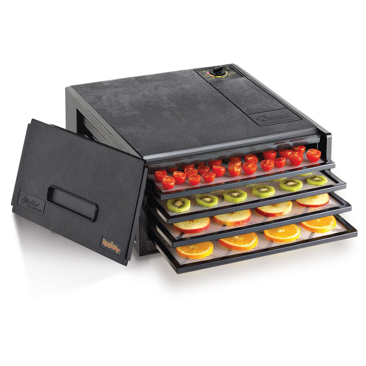 Deshidratador de Alimentos de 4 Charolas Negro Excalibur 2400