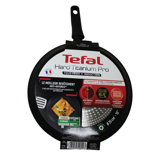 Crepera 25 cm Antiadherente Hard Titanium Pro Negro T-Fal G2693882