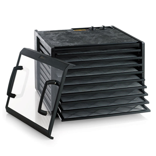 Deshidratador de Alimentos 9 Charolas Con Timer y Puerta transparente Negro Excalibur 3926TCDB