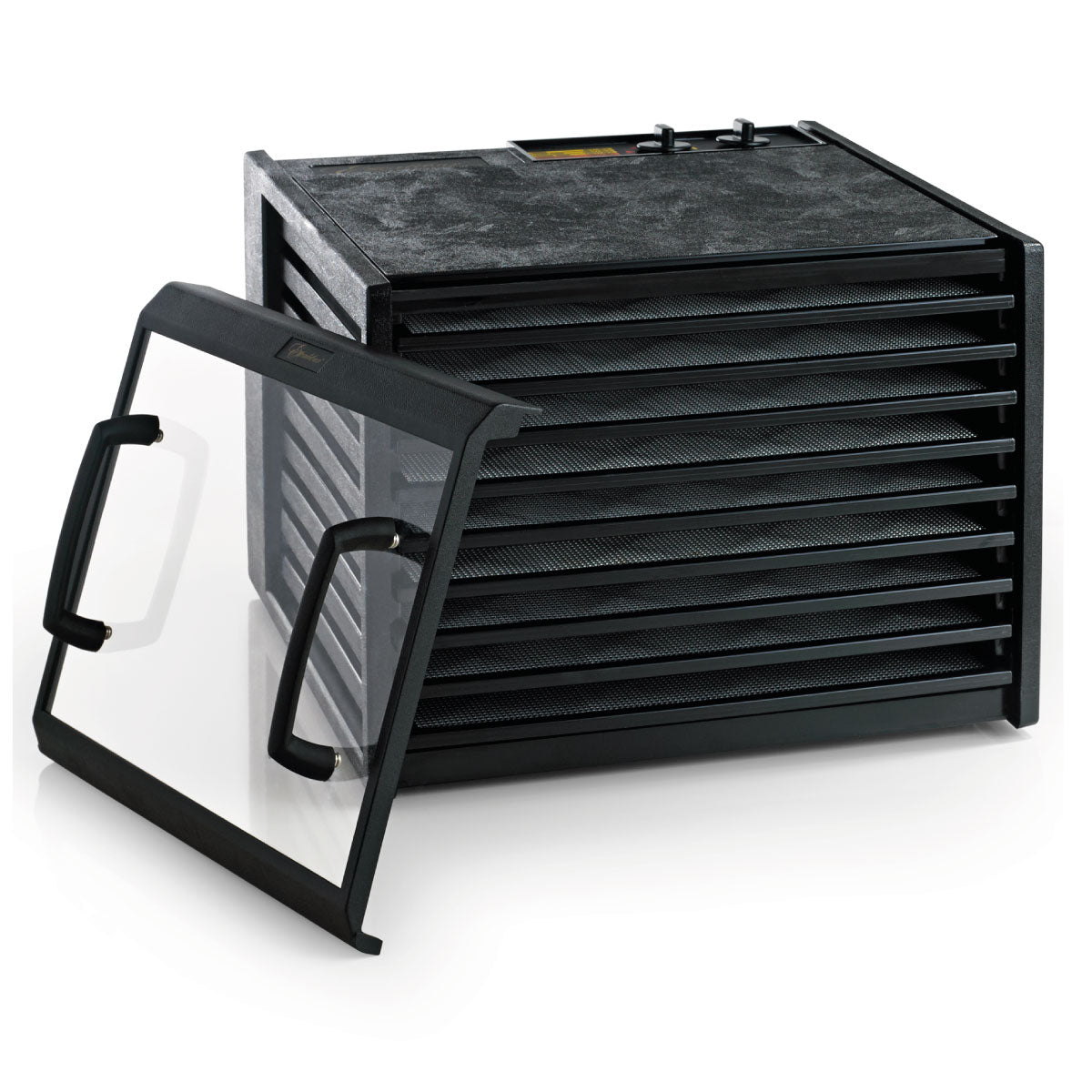 Deshidratador de Alimentos 9 Charolas Con Timer y Puerta transparente Negro Excalibur 3926TCDB