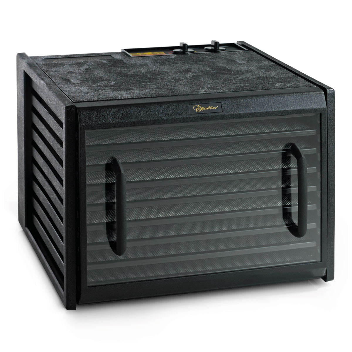 Deshidratador de Alimentos 9 Charolas Con Timer y Puerta transparente Negro Excalibur 3926TCDB