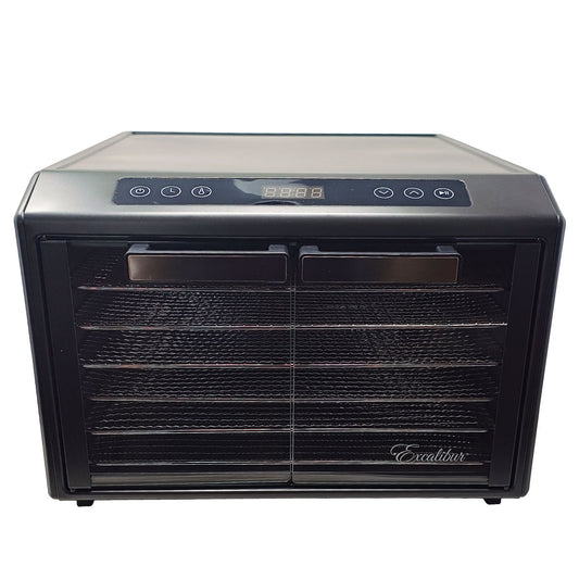 Deshidratador de Alimentos 6 Charolas Acero Inoxidable Excalibur DH06SCSS13