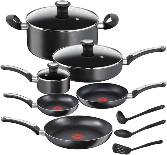 Batería de Cocina 12 Piezas New Platinum T-Fal B182SC84