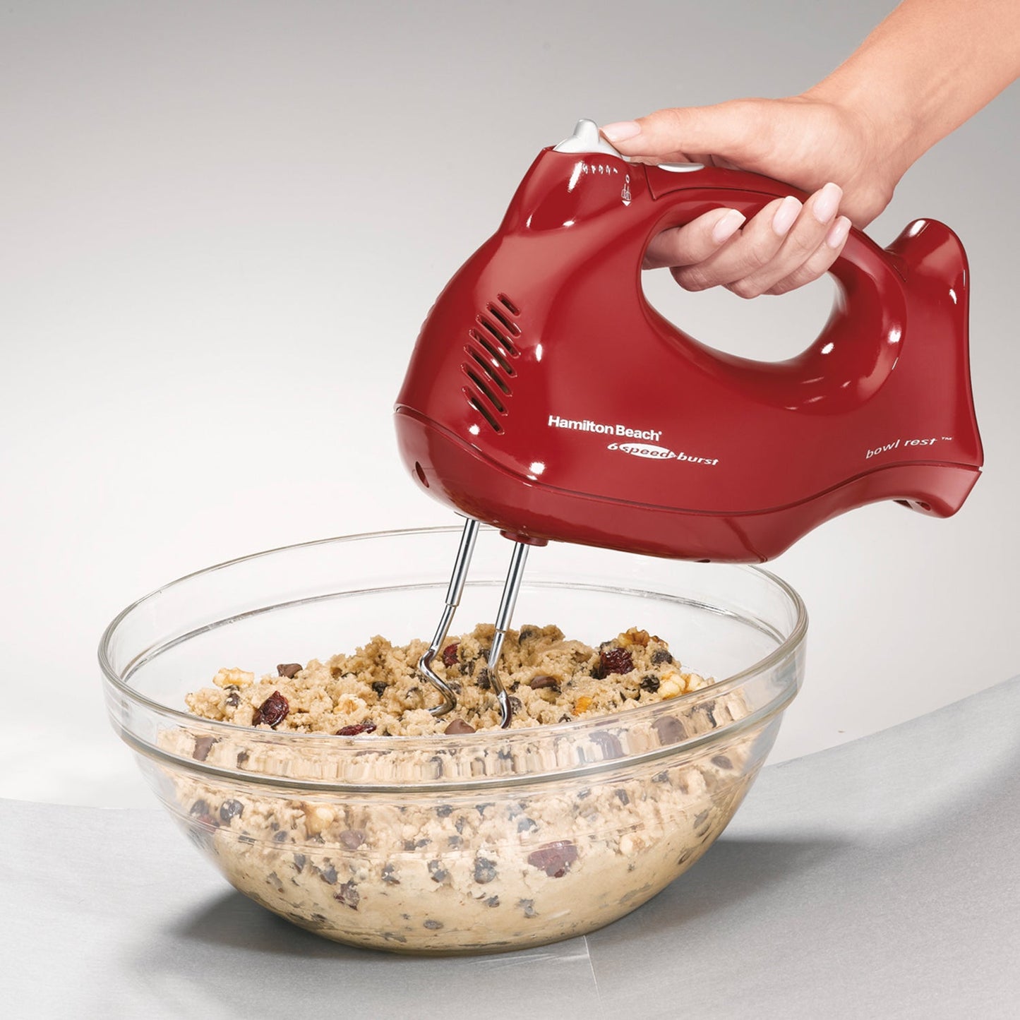 Batidora Convertible 6 Velocidades Roja Hamilton Beach 64699