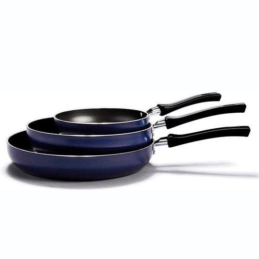 Juego de 3 Sartenes 18/24/28 cm Profundos Azul Lamex 6512-8