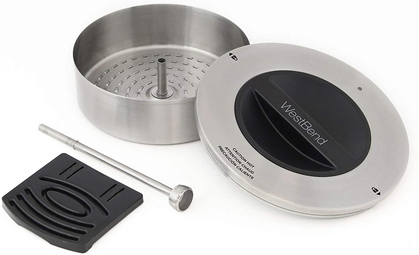 Cafetera Percoladora de 42 Tazas Comercial Acero Inoxidable West Bend 57042 (Caja de 2 Piezas)